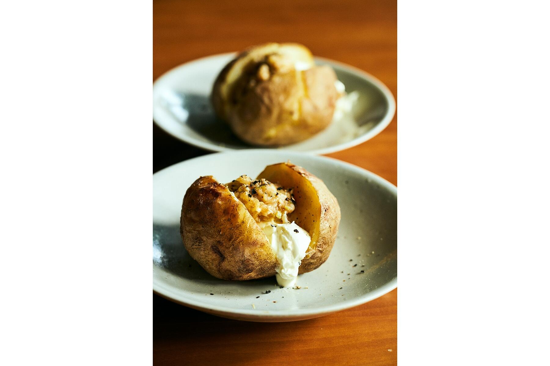 “ベイクドポテトねぎ味噌ソース