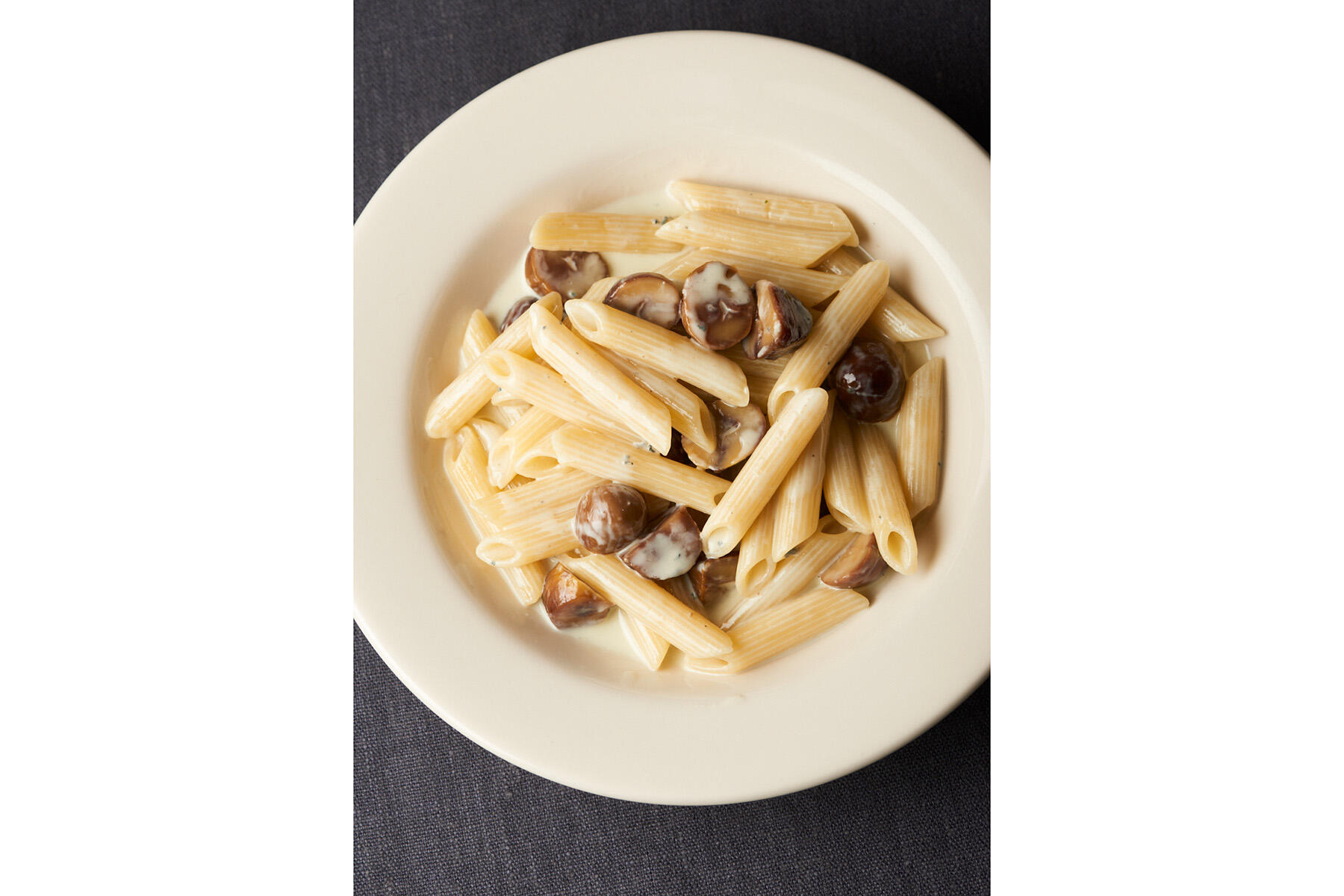 ゴルゴンゾーラと栗のペンネ