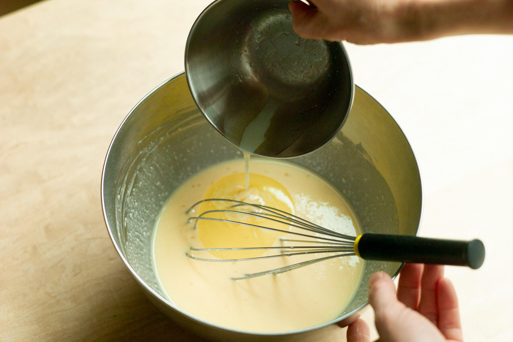 バターを加える