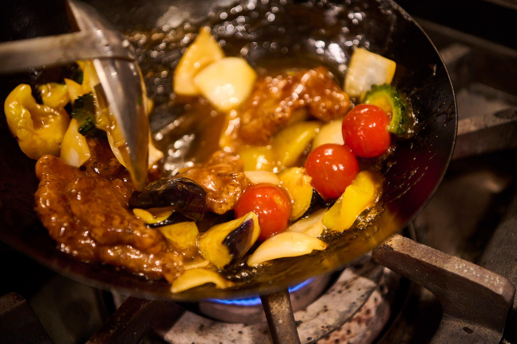 5種の夏野菜酢豚