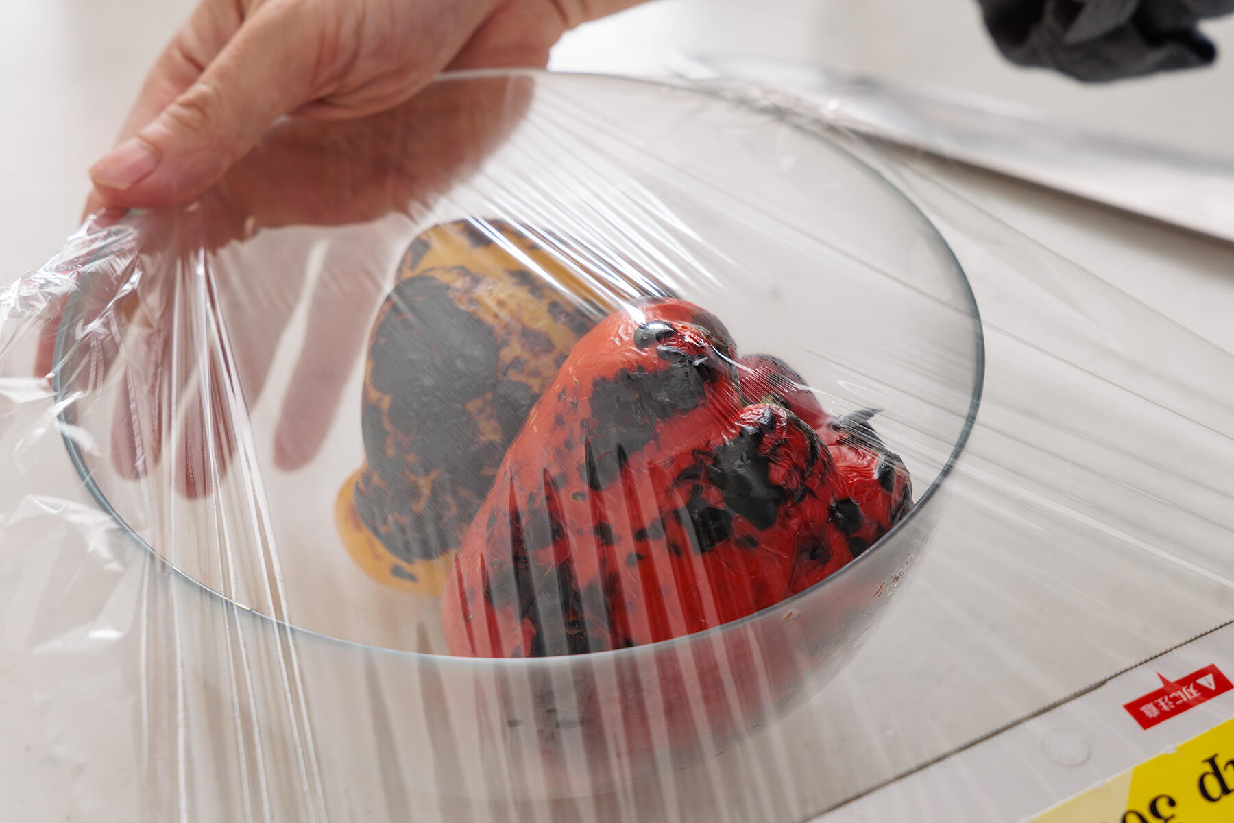 パプリカを炙る