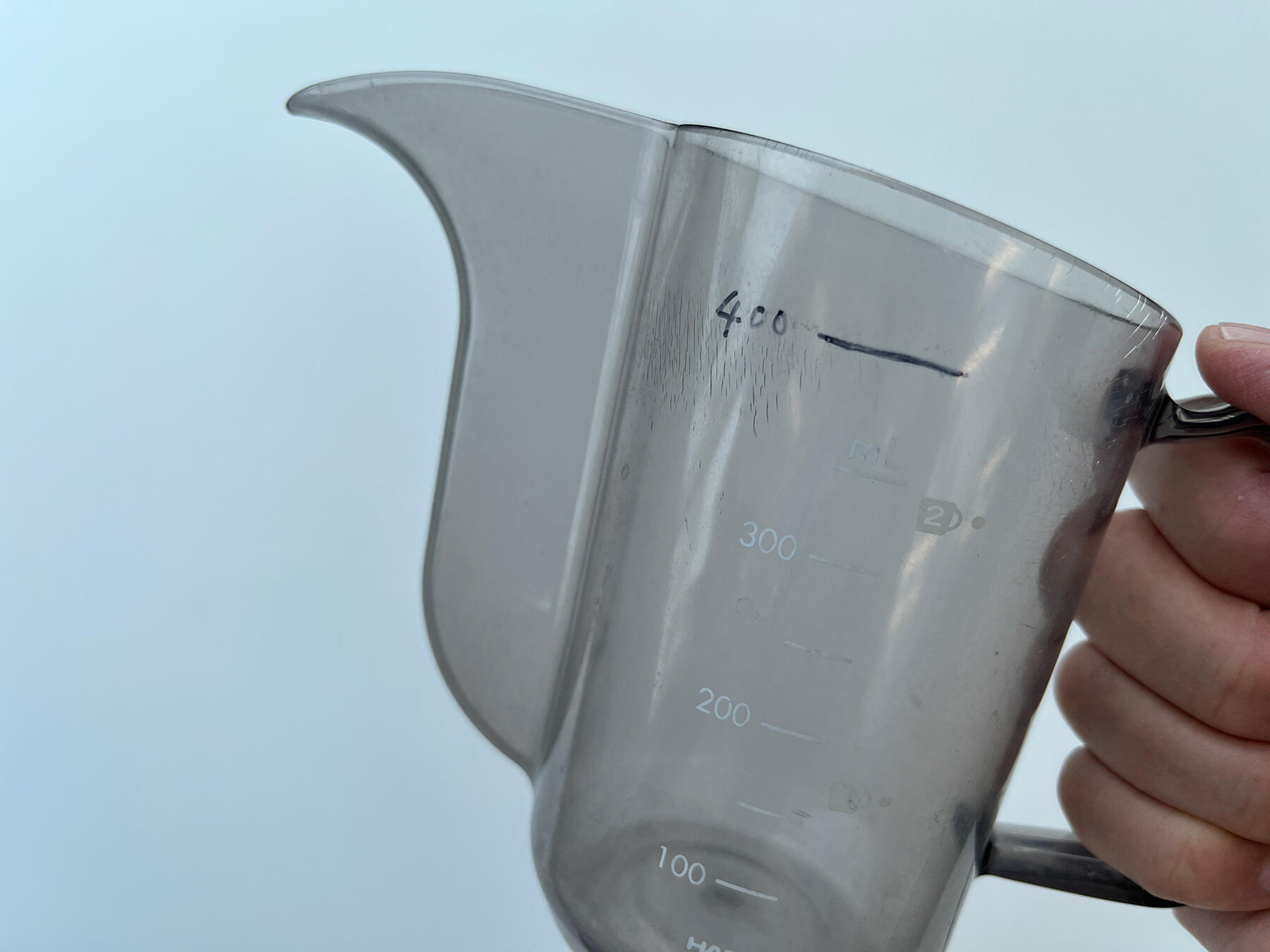 マジックで線を引いた