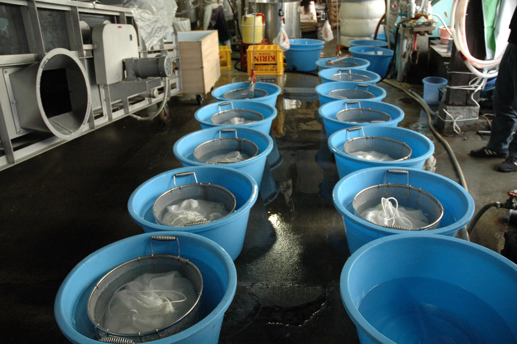 丁寧な洗米・浸漬