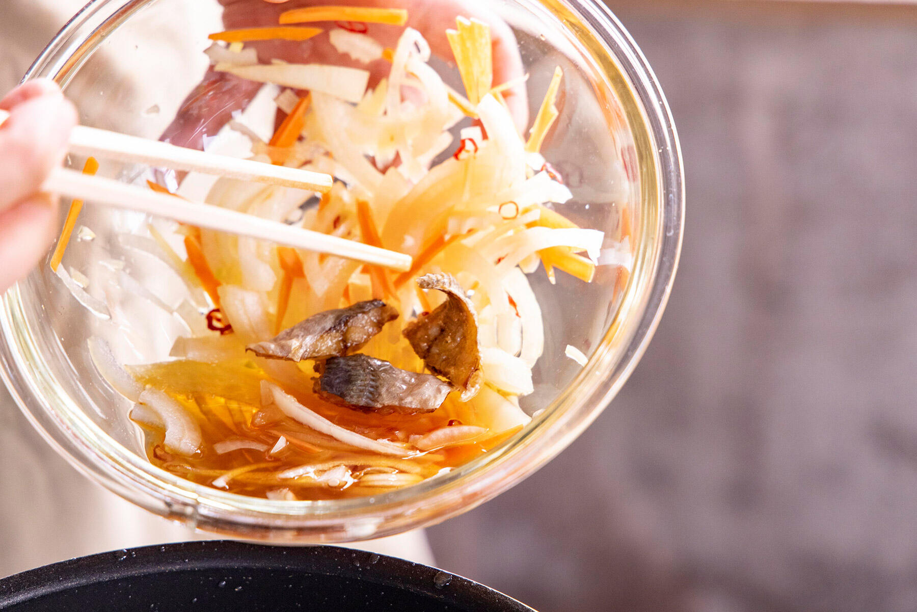 調味液に浸ける