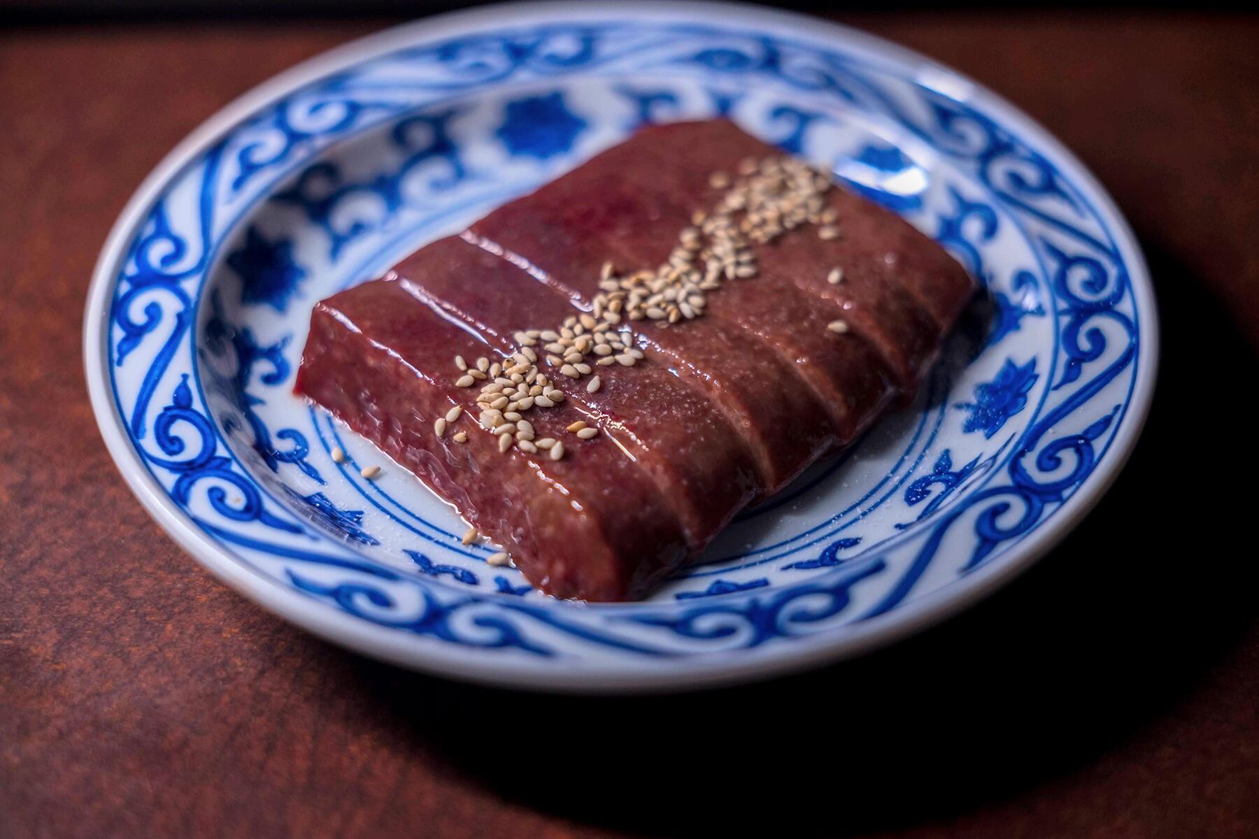 ごま油+塩のレバー。