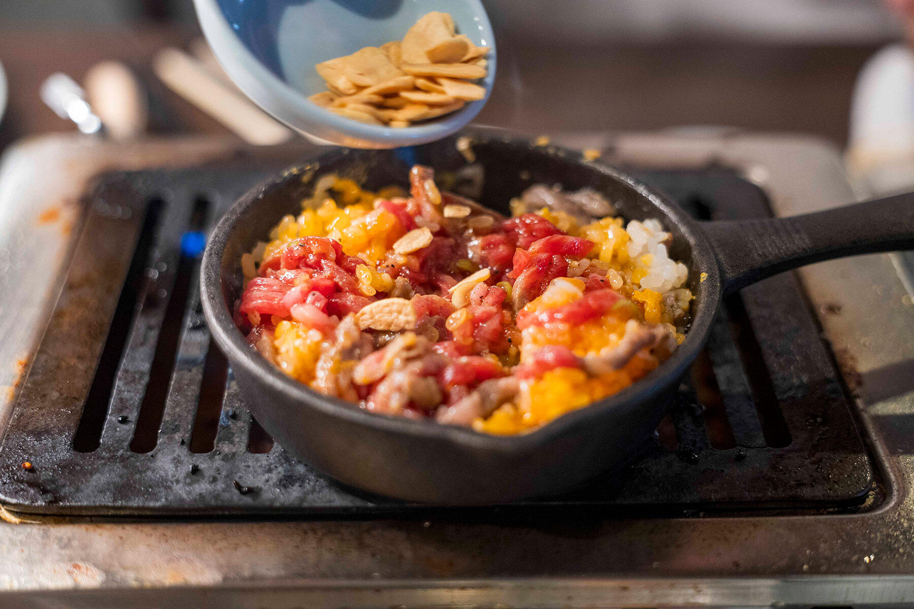 レア焼きユッケご飯
