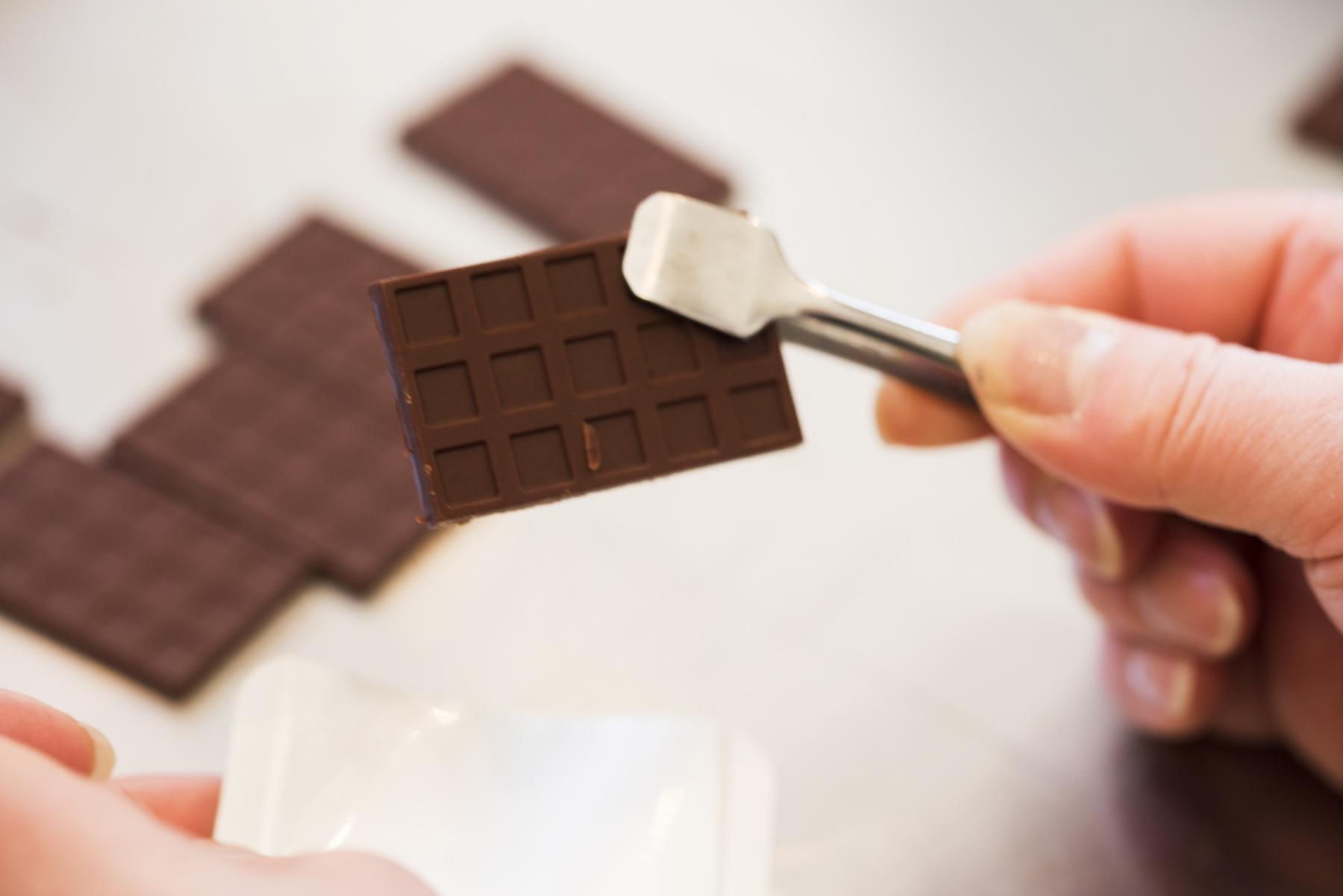 でき上がったチョコレートは、お土産でお持ち帰りいただきました。