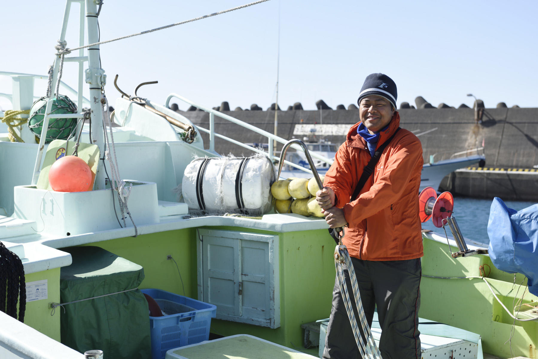 三宅島の漁業の未来を担う希望の星だ。