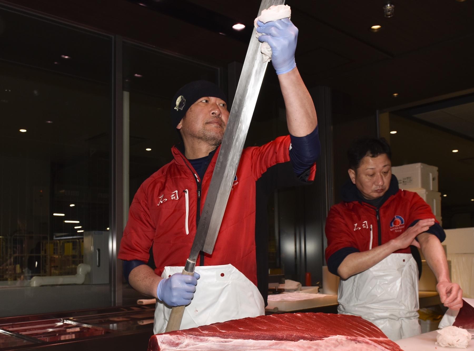中島さんは強面であるが、話すと茶目っ気もあり、マグロのことになると真摯な姿勢で答えてくれる。