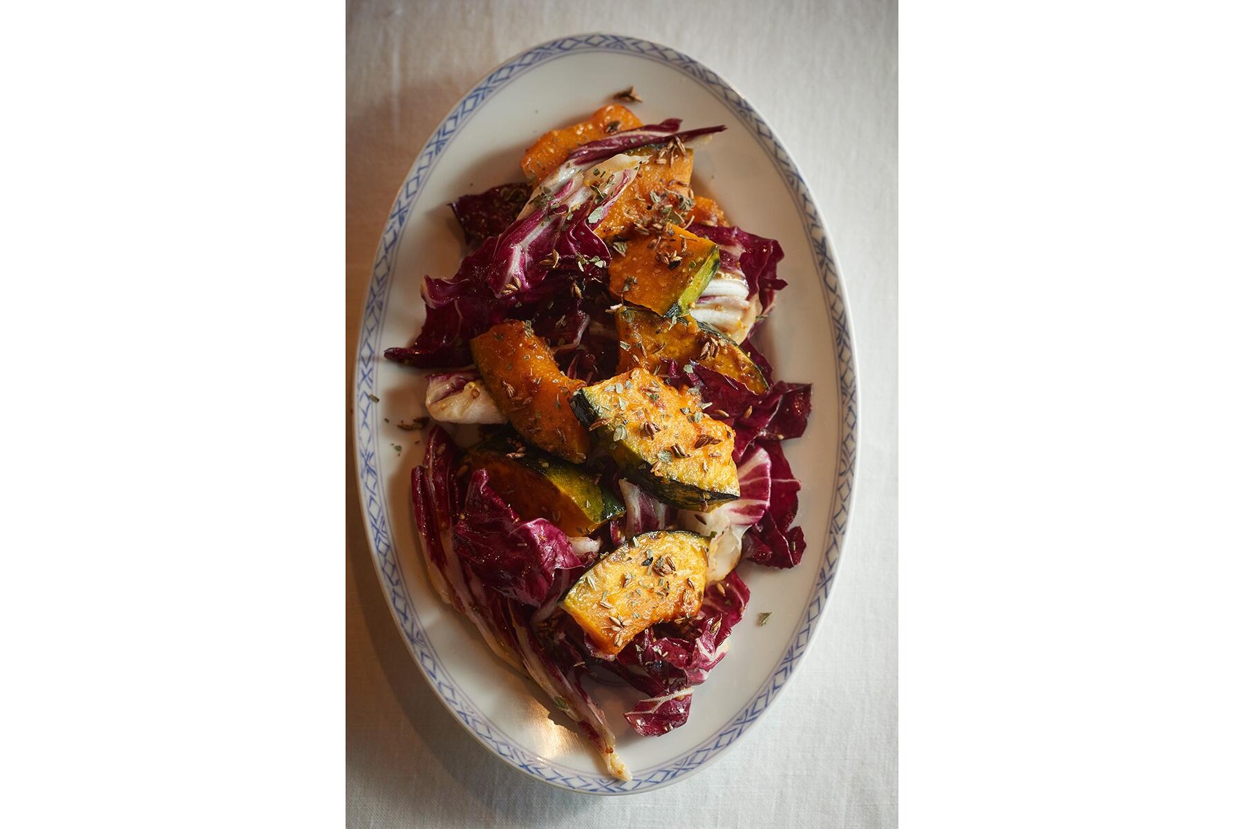 クミンシードの香りが食欲をそそる“かぼちゃソテーのサラダ”