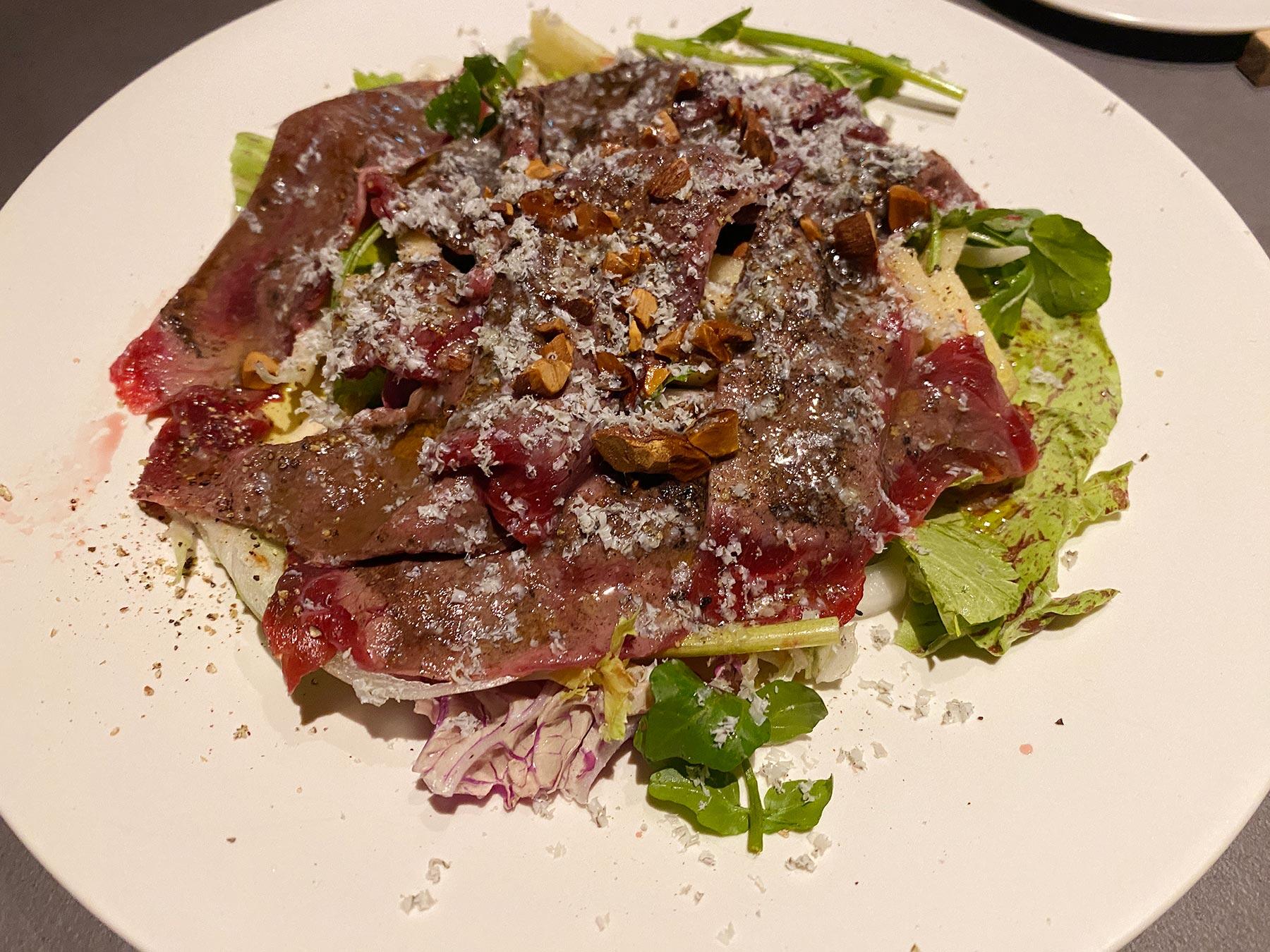 馬肉のカルパッチョ