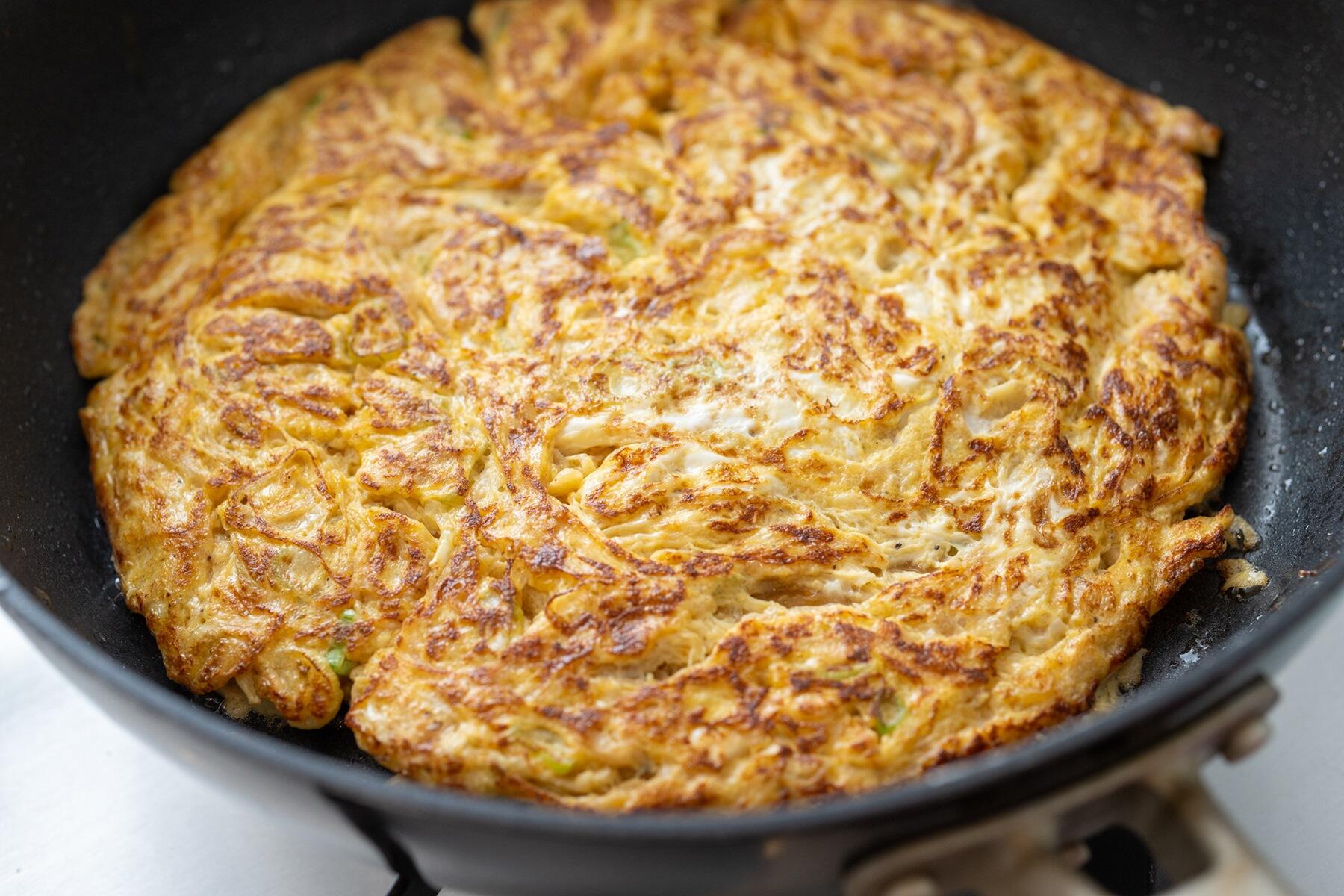 切り干し大根を使った“台湾風卵焼き”