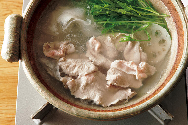 【ロカボレシピ】薄切り大根の食感が心地良すぎる「豚しゃぶしゃぶ」(1人分の糖質13.9g)