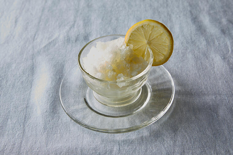 レモンを丸ごと味わうシャーベット