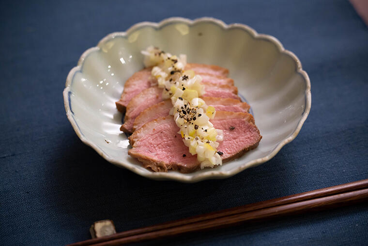 ハレの席のおつまみになる「かんたん鴨ロース」
