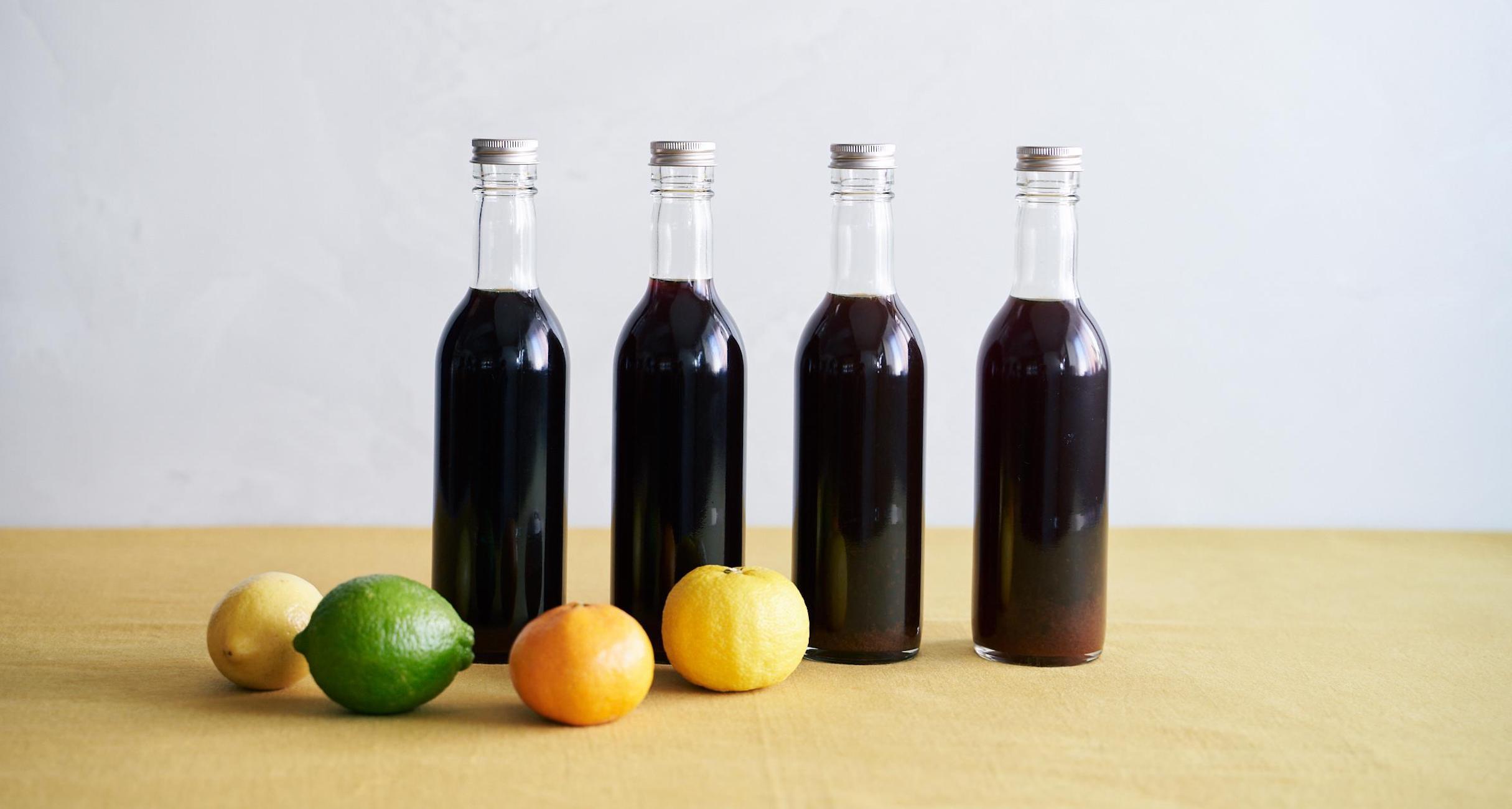 ぽん酢をつくる、ぽん酢をねかせる。