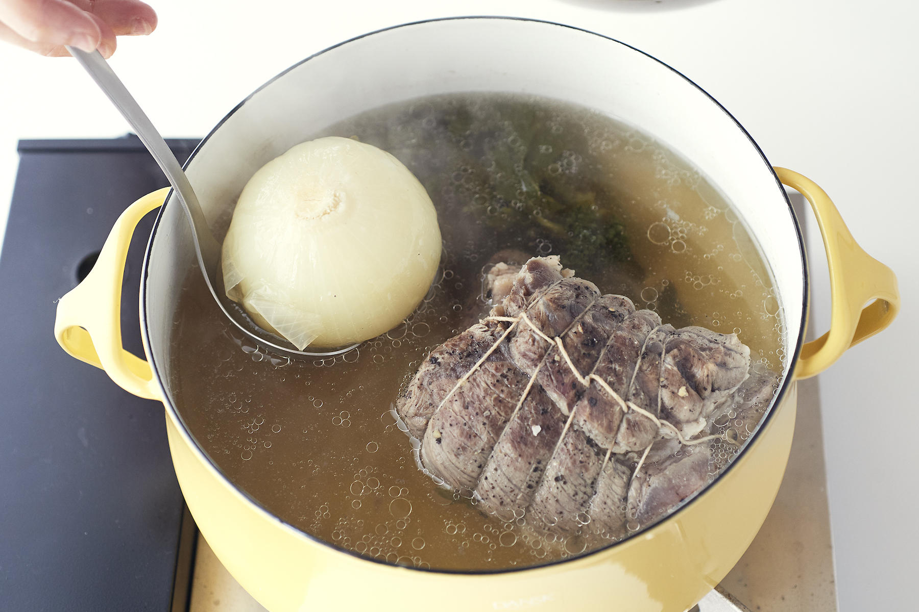 香味野菜を取り出す