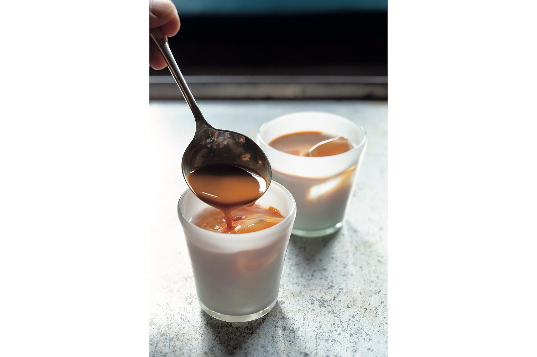 牛乳と混ぜて出来上がり